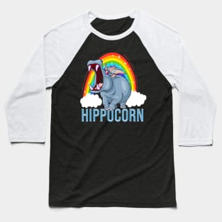 Funny Unicorn Hippo Hippocorn Baseball T-Shirt